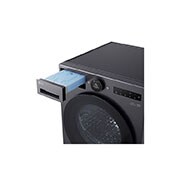 LG 9 kg Kuivausrumpu(Essence Black) - Energialuokka A+++, LCD-paneelilla, DUAL Inverter Heat Pump™, Smart Diagnosis™ kanssa Wi-Fi, Top DrawerOpenDetail, RHX7009TBB, thumbnail 5
