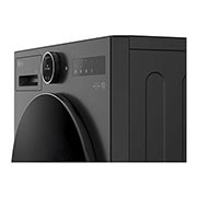 LG  11 kg Pyykinpesukone(Essence Black) - Energialuokka A, LCD-paneelilla, TurboWash360™, AI DD™, Smart Diagnosis™ kanssa Wi-Fi, Left Side view, F4X7011TBB, thumbnail 5