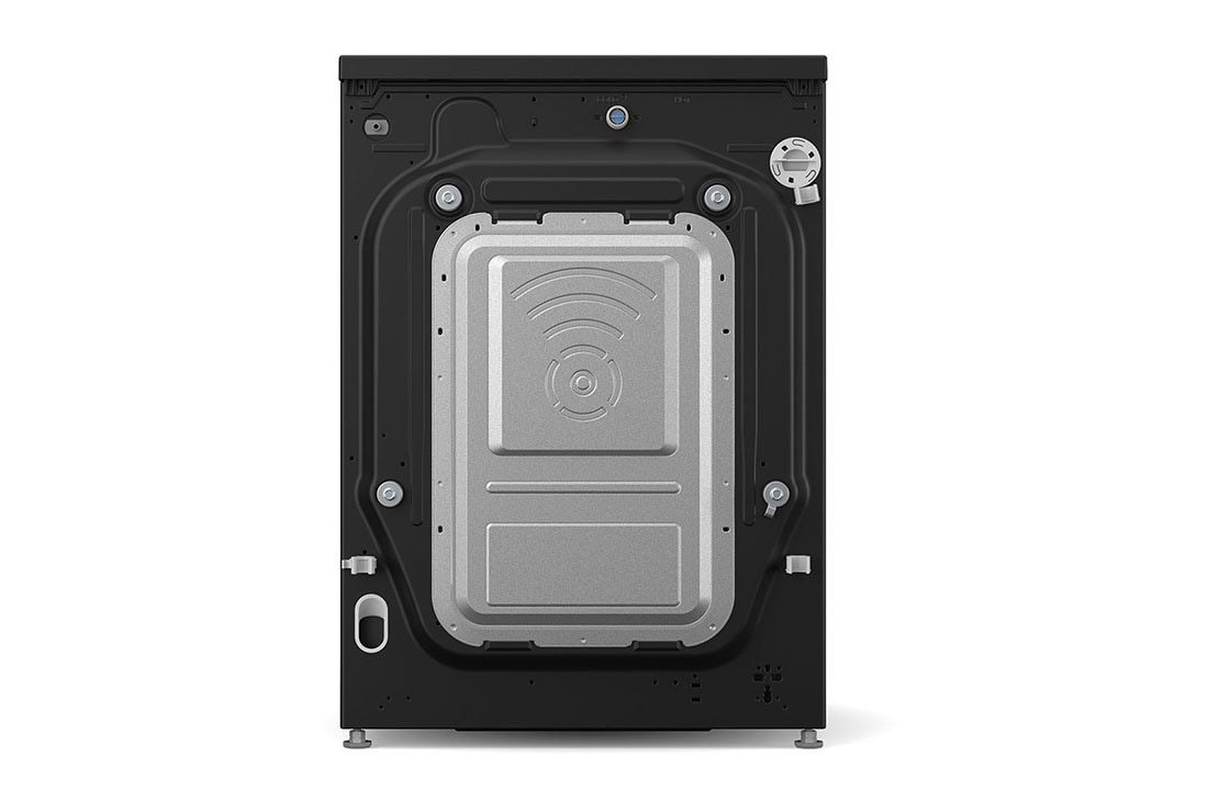 LG  11 kg Pyykinpesukone(Essence Black) - Energialuokka A, LCD-paneelilla, TurboWash360™, AI DD™, Smart Diagnosis™ kanssa Wi-Fi, Back view, F4X7011TBB, thumbnail 14