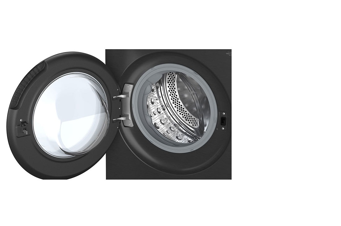 LG  11 kg Pyykinpesukone(Essence Black) - Energialuokka A, LCD-paneelilla, TurboWash360™, AI DD™, Smart Diagnosis™ kanssa Wi-Fi, front open door, F4X7011TBB, thumbnail 7