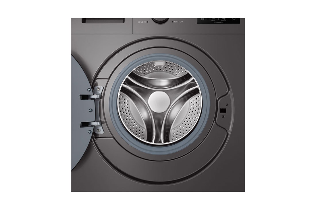 LG  9 kg Pyykinpesukone(Dark Silver) - Steam, Energialuokka A, F4A1009NDK, thumbnail 5