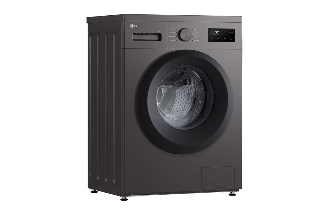 LG  9 kg Pyykinpesukone(Dark Silver) - Steam, Energialuokka A, F4A1009NDK, thumbnail 9
