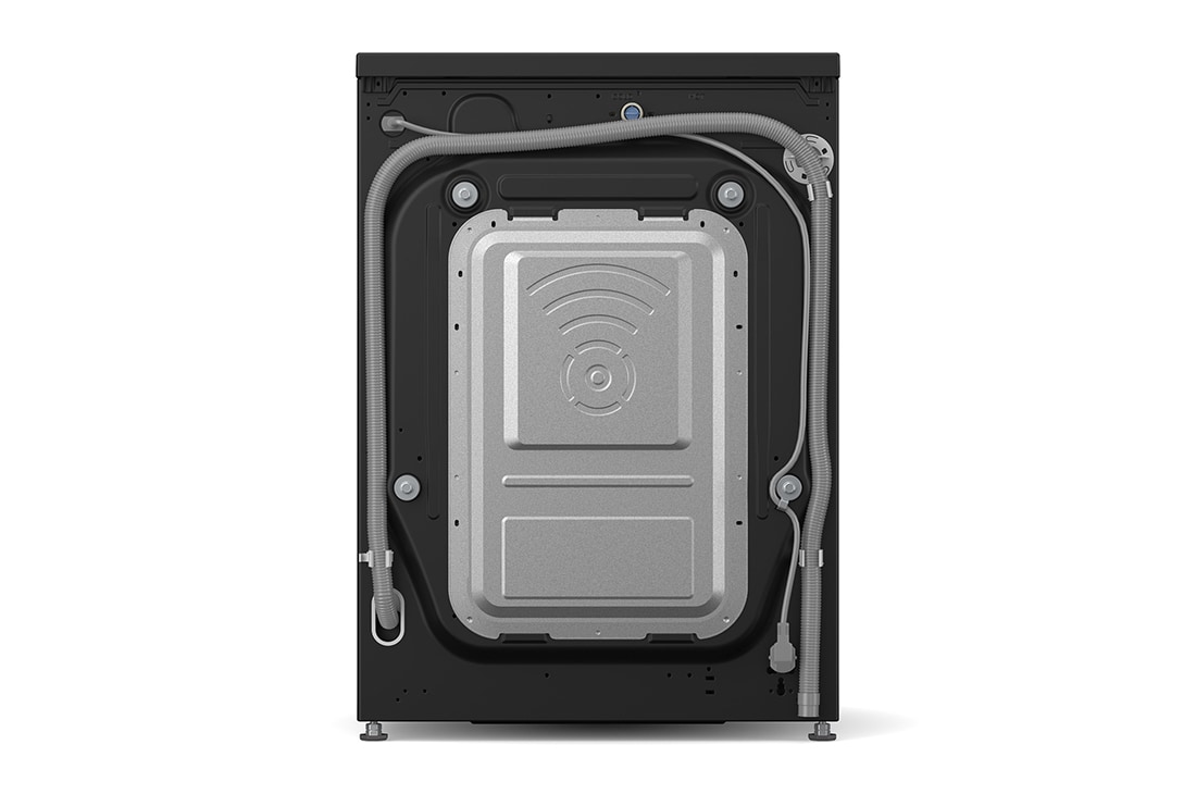 LG 9 kg Pyykinpesukone(Essence Black) - Energialuokka A, LCD-paneelilla, TurboWash360™, AI DD™, Smart Diagnosis™ kanssa Wi-Fi, Back view, F4X7009TBB, thumbnail 15