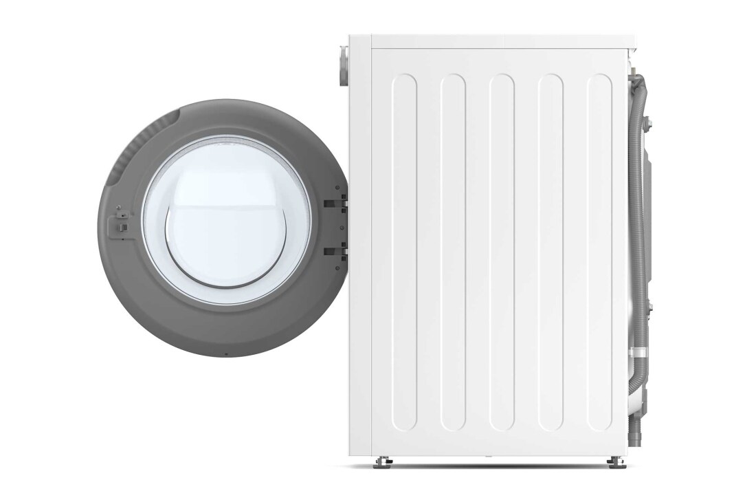 LG 9 kg Pyykinpesukone(Essence White) - Energialuokka A, LCD-paneelilla, Auto Dose, TurboWash360™, AI DD™, Smart Diagnosis™ kanssa Wi-Fi, Side View Door Open, F4X7509TWS, thumbnail 15