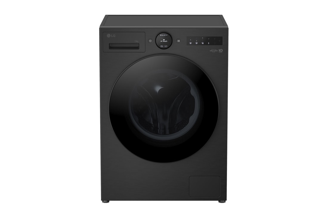 LG 9 kg Pyykinpesukone(Essence Black) - Energialuokka A, LCD-paneelilla, Auto Dose, TurboWash360™, AI DD™, Smart Diagnosis™ kanssa Wi-Fi, Top view, F4X7509TBB, thumbnail 10