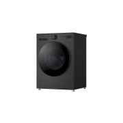 LG 9 kg Pyykinpesukone(Essence Black) - Energialuokka A, LCD-paneelilla, Auto Dose, TurboWash360™, AI DD™, Smart Diagnosis™ kanssa Wi-Fi, Left side view, F4X7509TBB, thumbnail 11