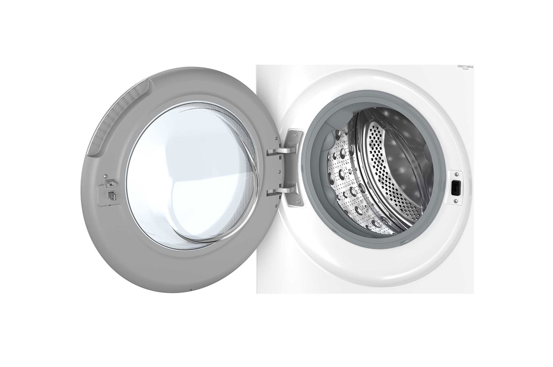 LG 13 kg Pyykinpesukone(Essence White) - Energialuokka A, LCD-paneelilla, Auto Dose, TurboWash360™, AI DD™, Smart Diagnosis™ kanssa Wi-Fi, Top perspective view, F4X7513TWS, thumbnail 7