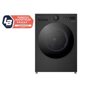 LG 13 kg Pyykinpesukone(Essence Black) - Energialuokka A, LCD-paneelilla, Auto Dose, TurboWash360™, AI DD™, Smart Diagnosis™ kanssa Wi-Fi, Front view, F4X7513TBB, thumbnail 1