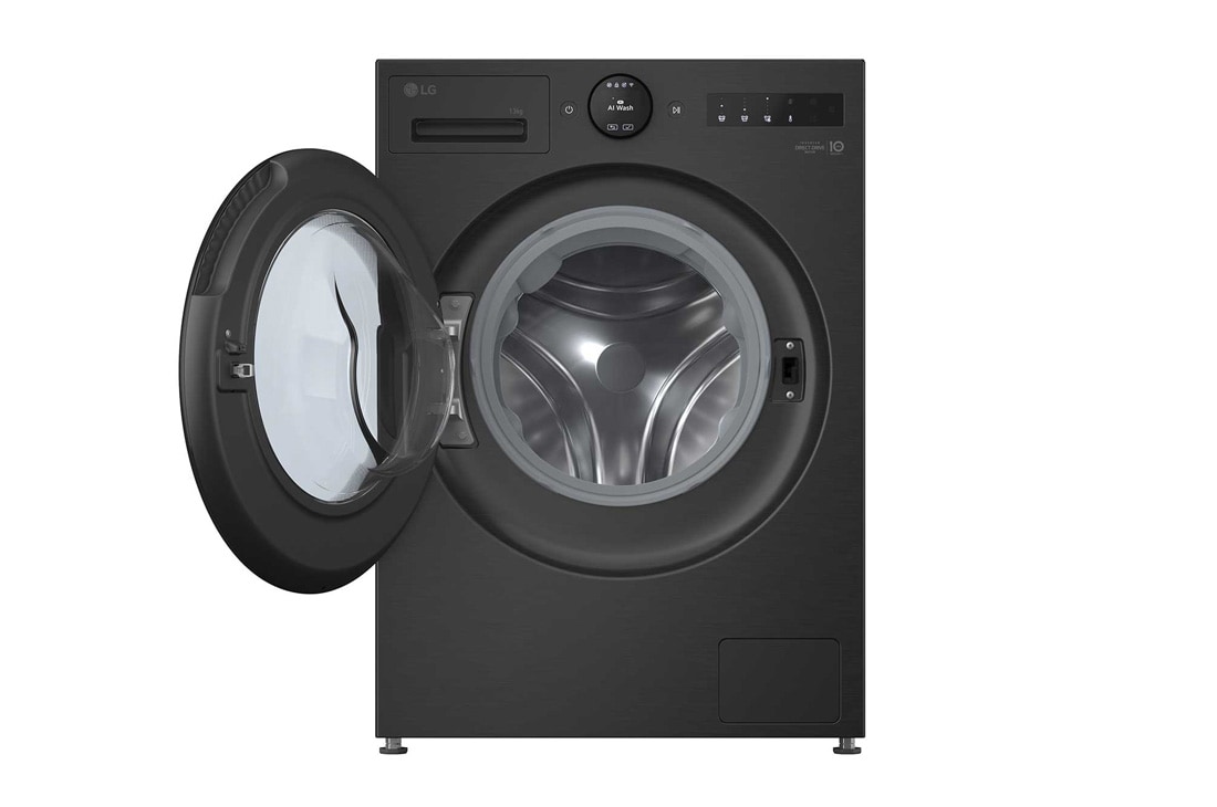 LG 13 kg Pyykinpesukone(Essence Black) - Energialuokka A, LCD-paneelilla, Auto Dose, TurboWash360™, AI DD™, Smart Diagnosis™ kanssa Wi-Fi, Drum, F4X7513TBB, thumbnail 4