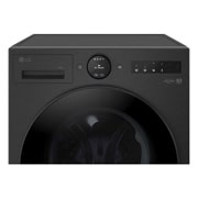 LG 13 kg Pyykinpesukone(Essence Black) - Energialuokka A, LCD-paneelilla, Auto Dose, TurboWash360™, AI DD™, Smart Diagnosis™ kanssa Wi-Fi, Side view open door, F4X7513TBB, thumbnail 9
