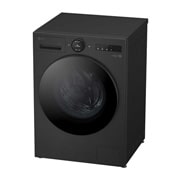 LG 13 kg Pyykinpesukone(Essence Black) - Energialuokka A, LCD-paneelilla, Auto Dose, TurboWash360™, AI DD™, Smart Diagnosis™ kanssa Wi-Fi, Side view, F4X7513TBB, thumbnail 10