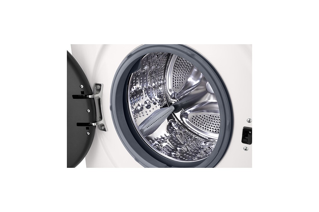 LG 13 kg Pyykinpesukone(Essence Black) - Energialuokka A, LCD-paneelilla, Auto Dose, TurboWash360™, AI DD™, Smart Diagnosis™ kanssa Wi-Fi, Detail view, W4X1085NWB, thumbnail 4