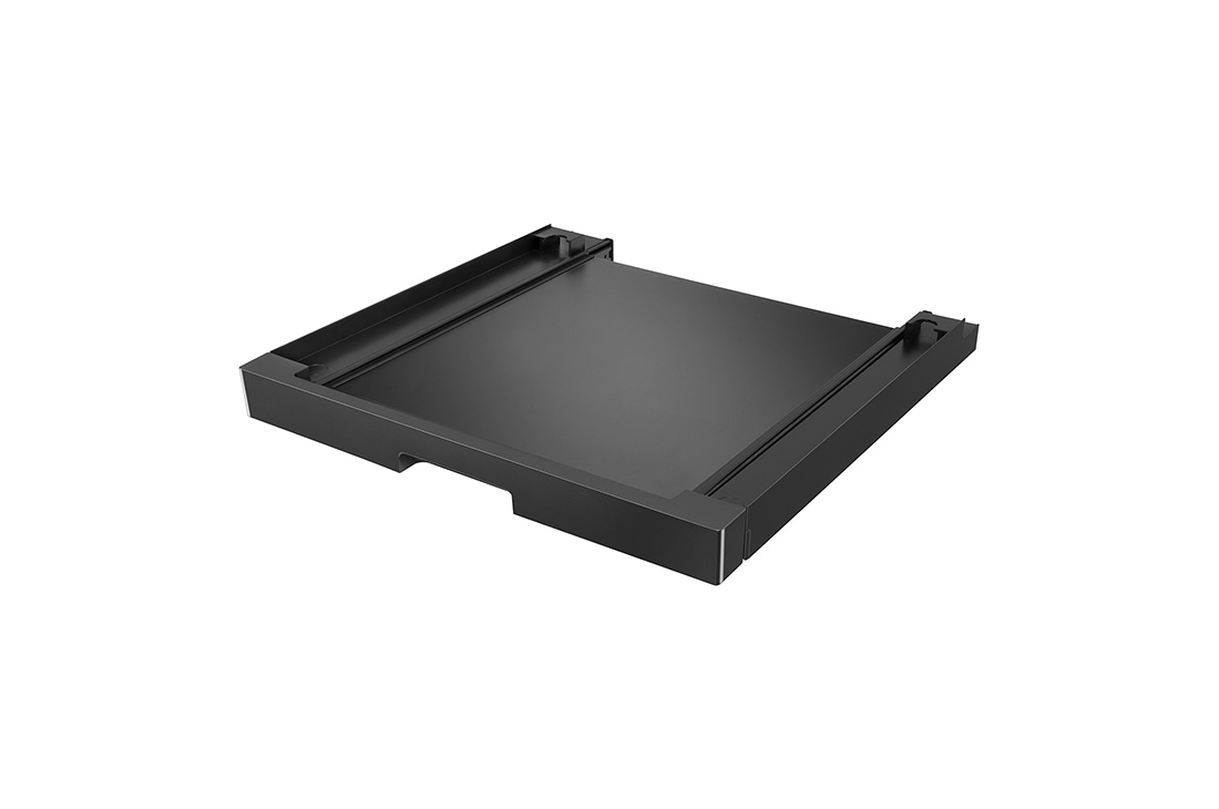 LG Ulosvedettävä taso välisarja F4X7/RHX7-pesukoneen ja -kuivausrummun pesutorni asennuksiin. - Essence Black, side view, DK2B, thumbnail 3