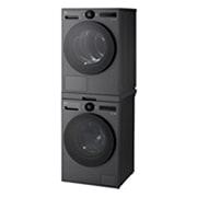 LG Ulosvedettävä taso välisarja F4X7/RHX7-pesukoneen ja -kuivausrummun pesutorni asennuksiin. - Essence Black, product view, DK2B, thumbnail 9