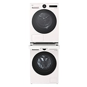 LG Ulosvedettävä taso välisarja  F4X7/RHX7-pesukoneen ja -kuivausrummun pesutorni asennuksiin. - Essence White, product view, DK2W, thumbnail 5