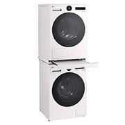 LG Ulosvedettävä taso välisarja  F4X7/RHX7-pesukoneen ja -kuivausrummun pesutorni asennuksiin. - Essence White, product view, DK2W, thumbnail 8