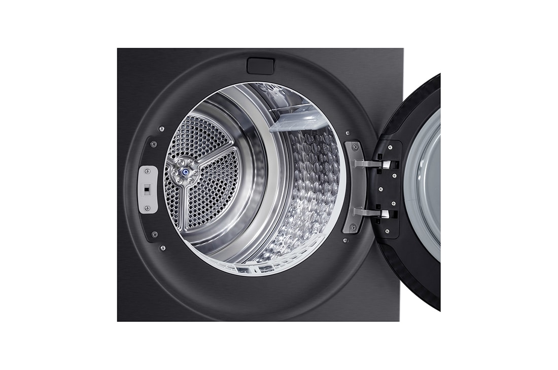 LG 10kg Kuivausrumpu(Essence Black) - Energialuokka c, LCD-paneelilla, DUAL Inverter Heat Pump™, Smart Diagnosis™ kanssa Wi-Fi, 10kg Kuivausrumpu(Essence Black) - Energialuokka c, LCD-paneelilla, DUAL Inverter Heat Pump™, Smart Diagnosis™ kanssa Wi-Fi, RHX7010TBB, thumbnail 3