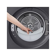 LG 10kg Kuivausrumpu(Essence Black) - Energialuokka c, LCD-paneelilla, DUAL Inverter Heat Pump™, Smart Diagnosis™ kanssa Wi-Fi, 10kg Kuivausrumpu(Essence Black) - Energialuokka c, LCD-paneelilla, DUAL Inverter Heat Pump™, Smart Diagnosis™ kanssa Wi-Fi, RHX7010TBB, thumbnail 6