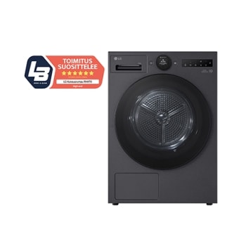 10kg Kuivausrumpu(Essence Black) - Energialuokka c, LCD-paneelilla, DUAL Inverter Heat Pump™, Smart Diagnosis™ kanssa Wi-Fi