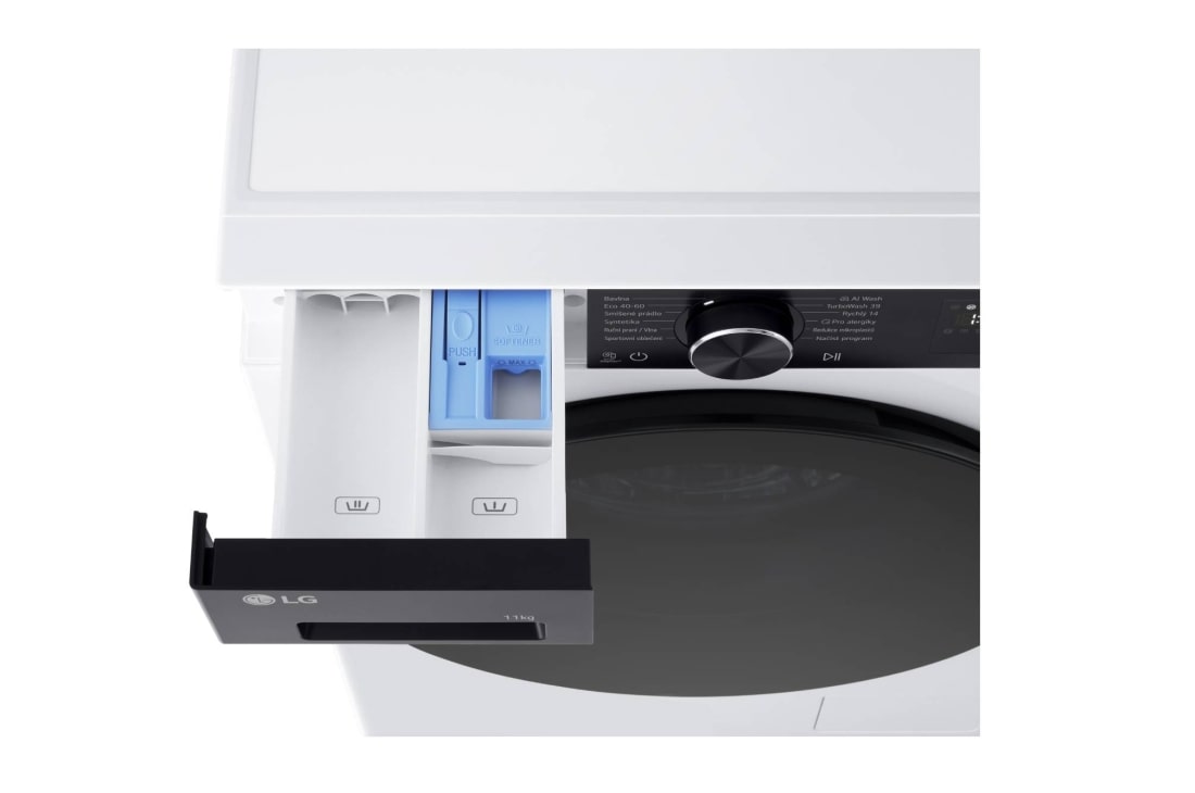 LG 11kg Pyykinpesukone (Valkoinen) | Energialuokka A, TurboWash™360, AI DD™, Smart Diagnosis™ ja Wi-Fi, LG 11kg Pyykinpesukone (Valkoinen) | Energialuokka A, TurboWash™360, AI DD™, Smart Diagnosis™ ja Wi-Fi, F4X5011TKB, thumbnail 7