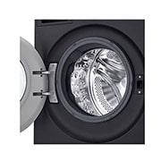 LG 11kg/6kg Kuivaava pesukone (Musta) | Energialuokka A/A, Steam+™, AI Wash™ 2.0, TurboWash™, Smart Diagnosis™ Wi-Fi-yhteydellä, Tässä uudessa LG:n pesukone-kuivausrummussa on suuri 11 kg:n pyykkikapasiteetti ja 6 kg:n kuivauskapasiteetti.Parhaan energialuokan A/A ansiosta sekä pesussa että kuivauksessa yhdistettynä uusiin omin, WHX9516TBC, thumbnail 7