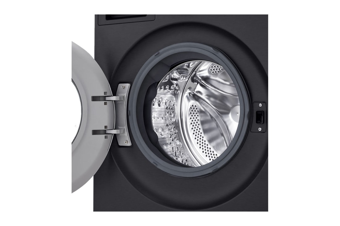 LG 11kg/6kg Kuivaava pesukone (Musta) | Energialuokka A/A, Steam+™, AI Wash™ 2.0, TurboWash™, Smart Diagnosis™ Wi-Fi-yhteydellä, Tässä uudessa LG:n pesukone-kuivausrummussa on suuri 11 kg:n pyykkikapasiteetti ja 6 kg:n kuivauskapasiteetti.Parhaan energialuokan A/A ansiosta sekä pesussa että kuivauksessa yhdistettynä uusiin omin, WHX9516TBC, thumbnail 7