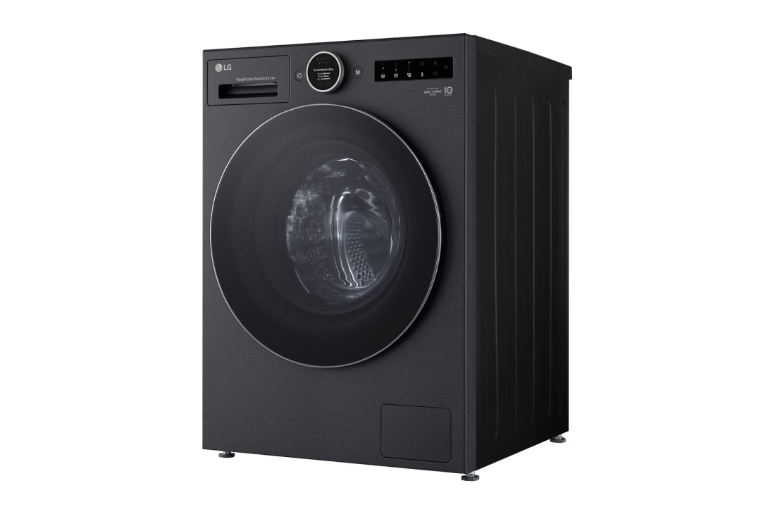 LG 11kg/6kg Kuivaava pesukone (Musta) | Energialuokka A/A, Steam+™, AI Wash™ 2.0, TurboWash™, Smart Diagnosis™ Wi-Fi-yhteydellä, Tässä uudessa LG:n pesukone-kuivausrummussa on suuri 11 kg:n pyykkikapasiteetti ja 6 kg:n kuivauskapasiteetti.Parhaan energialuokan A/A ansiosta sekä pesussa että kuivauksessa yhdistettynä uusiin omin, WHX9516TBC, thumbnail 8