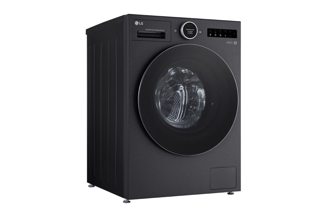 LG 11kg/6kg Kuivaava pesukone (Musta) | Energialuokka A/A, Steam+™, AI Wash™ 2.0, TurboWash™, Smart Diagnosis™ Wi-Fi-yhteydellä, Tässä uudessa LG:n pesukone-kuivausrummussa on suuri 11 kg:n pyykkikapasiteetti ja 6 kg:n kuivauskapasiteetti.Parhaan energialuokan A/A ansiosta sekä pesussa että kuivauksessa yhdistettynä uusiin omin, WHX9516TBC, thumbnail 10
