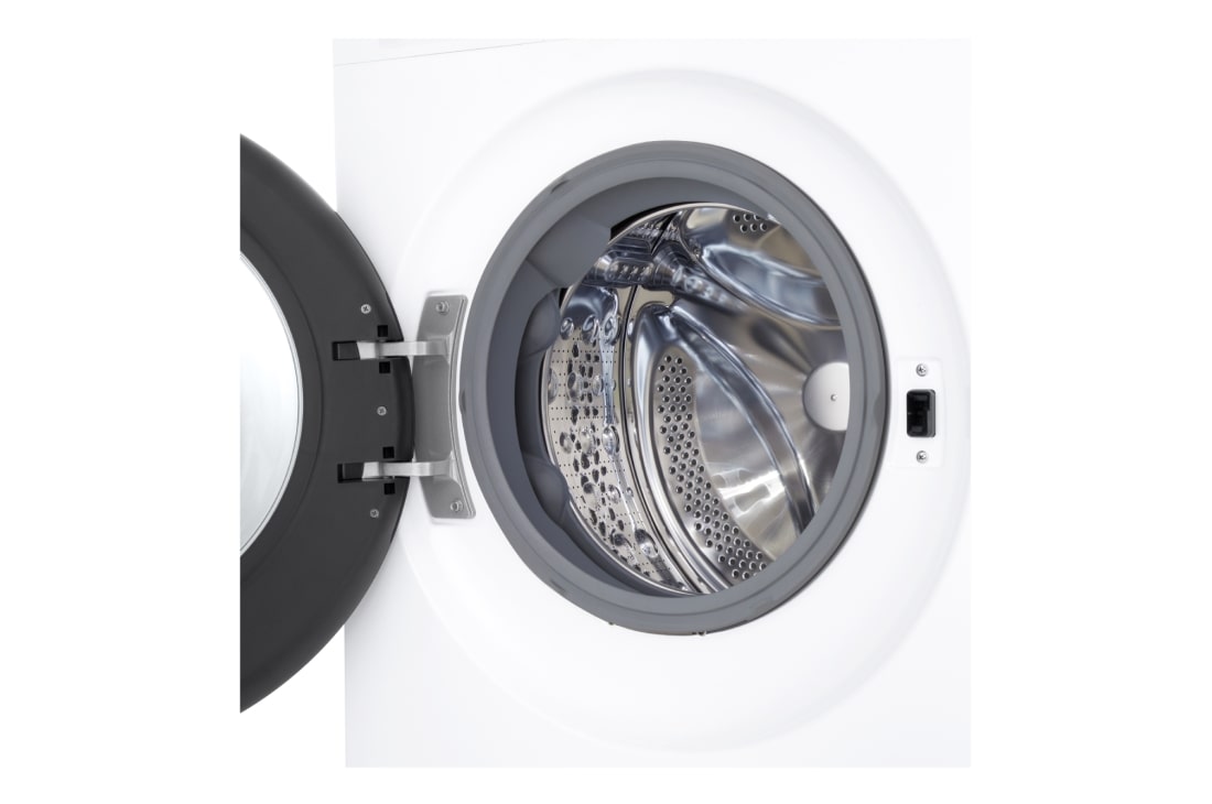 LG 9kg Pyykinpesukone (Valkoinen) | Energialuokka A, Auto Dose, TurboWash™360, AI DD™, Smart Diagnosis™ ja Wi-Fi, Tämän LG-pesukoneen kapasiteetti on suuri, 9 kg, joten voit pestä paljon vaatteita samaan aikaan ja automaattinen annostelu, TurboWash360™ ja Steam™, F4X5509TLB, thumbnail 6
