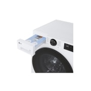 LG 9kg Pyykinpesukone (Valkoinen) | Energialuokka A, Auto Dose, TurboWash™360, AI DD™, Smart Diagnosis™ ja Wi-Fi, Tämän LG-pesukoneen kapasiteetti on suuri, 9 kg, joten voit pestä paljon vaatteita samaan aikaan ja automaattinen annostelu, TurboWash360™ ja Steam™, F4X5509TLB, thumbnail 5