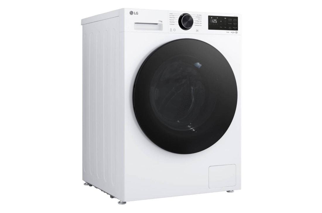 LG 11kg Pyykinpesukone (Valkoinen) | Energialuokka A, TurboWash™360, AI DD™, Smart Diagnosis™ ja Wi-Fi, Tämän LG-pesukoneen kapasiteetti on suuri, 11 kg, joten voit pestä paljon vaatteita samaan aikaan, TurboWash360™ ja Steam™, F4X5011TLB, thumbnail 8