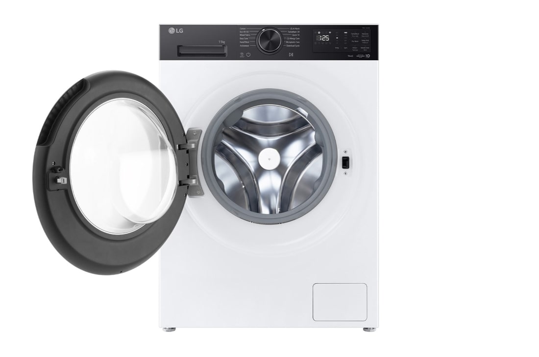 LG 9 kg Pyykinpesukone (Valkoinen) | Energialuokka A, Auto Dose, TurboWash™360, AI DD™, Smart Diagnosis™ Wi-Fi-yhteydellä, LG 9 kg Pyykinpesukone (Valkoinen) | Energialuokka A, Auto Dose, TurboWash™360, AI DD™, Smart Diagnosis™ Wi-Fi-yhteydellä, F4X5509TKB, thumbnail 2