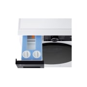 LG 9 kg Pyykinpesukone (Valkoinen) | Energialuokka A, Auto Dose, TurboWash™360, AI DD™, Smart Diagnosis™ Wi-Fi-yhteydellä, LG 9 kg Pyykinpesukone (Valkoinen) | Energialuokka A, Auto Dose, TurboWash™360, AI DD™, Smart Diagnosis™ Wi-Fi-yhteydellä, F4X5509TKB, thumbnail 7