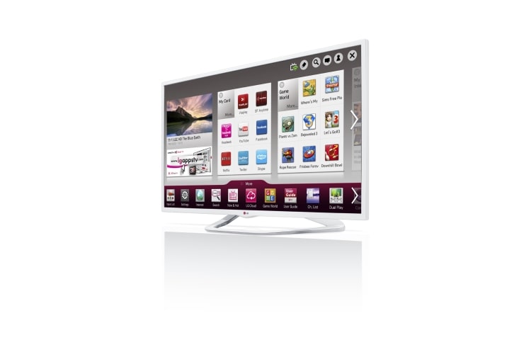 LG SMART LED TV. 0,9 GHz:n suoritin ja 1,25 Gt RAM-muistia. Wi-Fi, DLNA ja Magic Remote -valmius. Valkoinen kääntyvä jalusta., 42LN577V, thumbnail 2