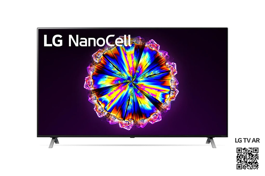 LG  4K NanoCell TV, kuva edestä ja täytekuva, 55NANO906NA