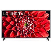 LG UN71 65 inch 4K Smart UHD TV, front view with infill image, 65UN71006LB, thumbnail 1