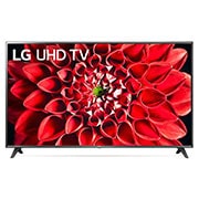LG UN71 75 inch 4K Smart UHD TV, front view with infill image and logo, 75UN71006LC, thumbnail 1