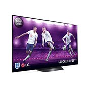 LG BX 55 tuuman 4K Smart OLED TV, 60 degree side view with infill image, OLED55BX6LB, thumbnail 3