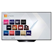 LG BX 55 tuuman 4K Smart OLED TV, 60 degree side view with infill image, OLED55BX6LB, thumbnail 5
