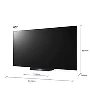 LG BX 65 tuuman 4K Smart OLED TV, TV Dimensions, OLED65BX6LB, thumbnail 13
