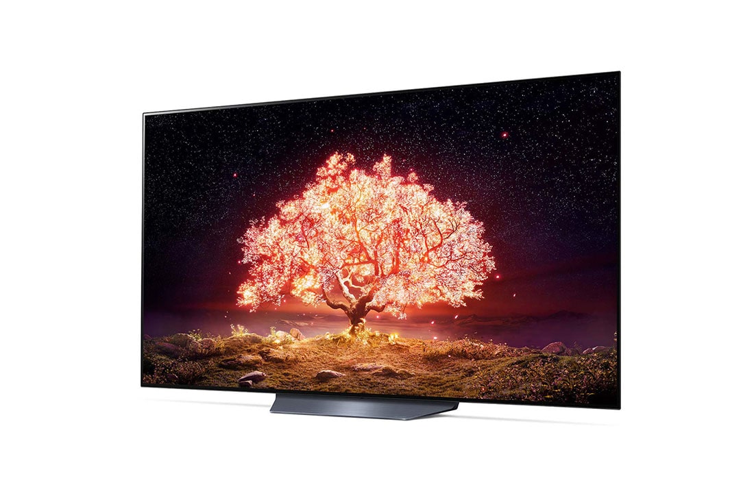 LG B1 65 inch 4K Smart OLED TV, -15 degree side view, OLED65B16LA, thumbnail 2