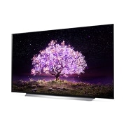 LG C1 65 inch 4K Smart OLED TV, -15 asteen sivunäkymä, OLED65C16LA, thumbnail 2