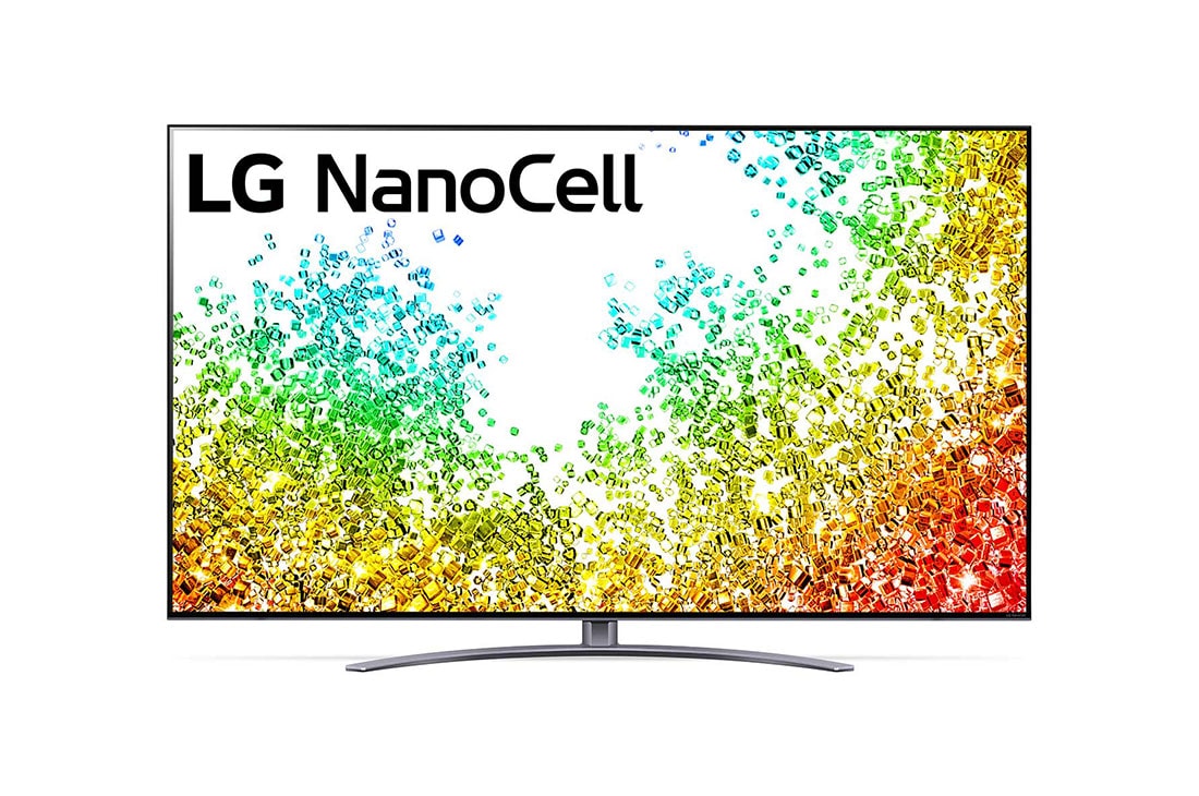 LG 55NANO966PA, Kuva LG NanoCell TV:stä edestä, 55NANO966PA