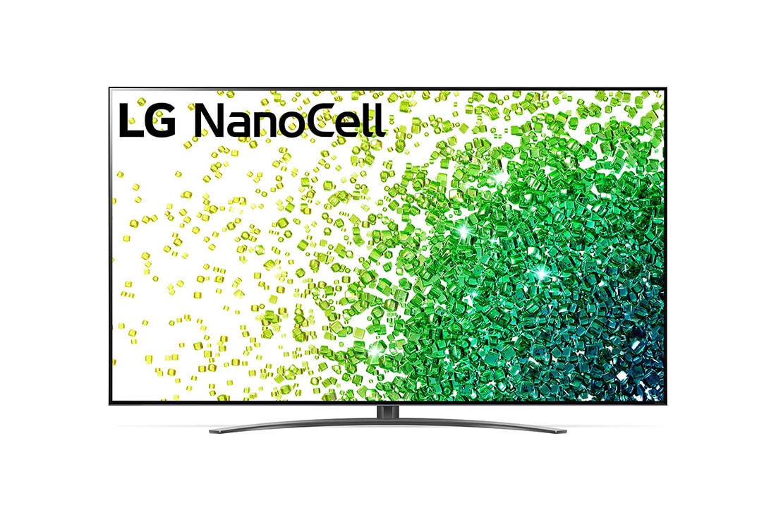 LG 86NANO866PA, Kuva LG NanoCell TV:stä edestä, 86NANO866PA