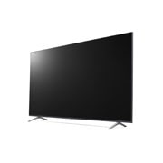 LG UP77 75-tuumainen 4K Smart UHD TV, kuva 30 astetta sivulta ja täytekuva, 75UP77109LC, thumbnail 3