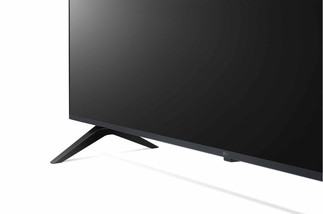 LG UP77 55-tuumainen 4K Smart UHD TV, lähikuva jalustasta, 55UP77006LB, thumbnail 6