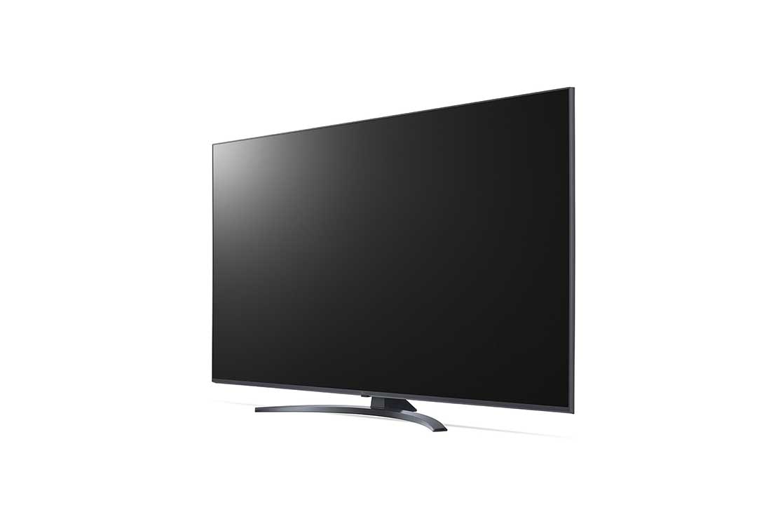 LG UP78 50-tuumainen 4K Smart UHD TV, kuva 30 astetta sivulta ja täytekuva, 50UP78006LB, thumbnail 3