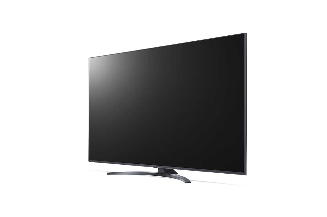 LG UP78 55-tuumainen 4K Smart UHD TV, kuva 30 astetta sivulta ja täytekuva, 55UP78006LB, thumbnail 3