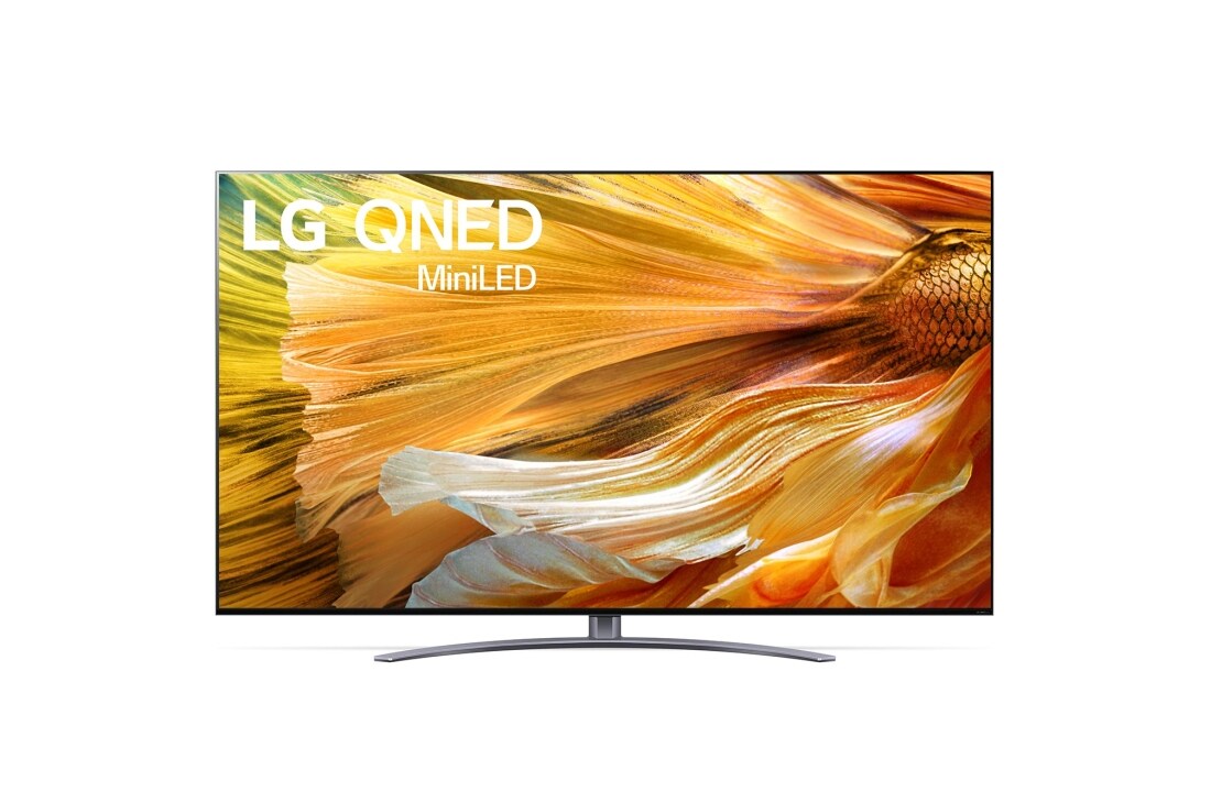 LG QNED91 86 inch 4K Smart QNED MiniLED TV, Kuva LG QNED TV:stä edestä, 86QNED916PA