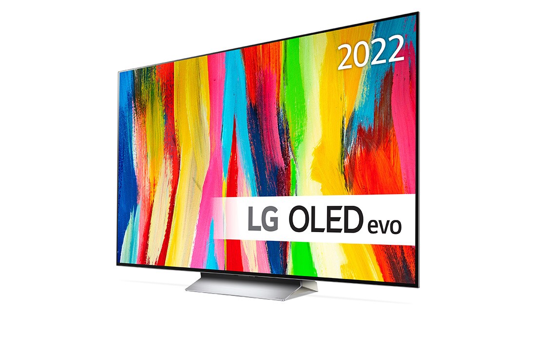 LG 77'' OLED C2 - OLED evo 4K Smart TV - OLED77C26LD, -15 asteen sivunäkymä, OLED77C26LD, thumbnail 2